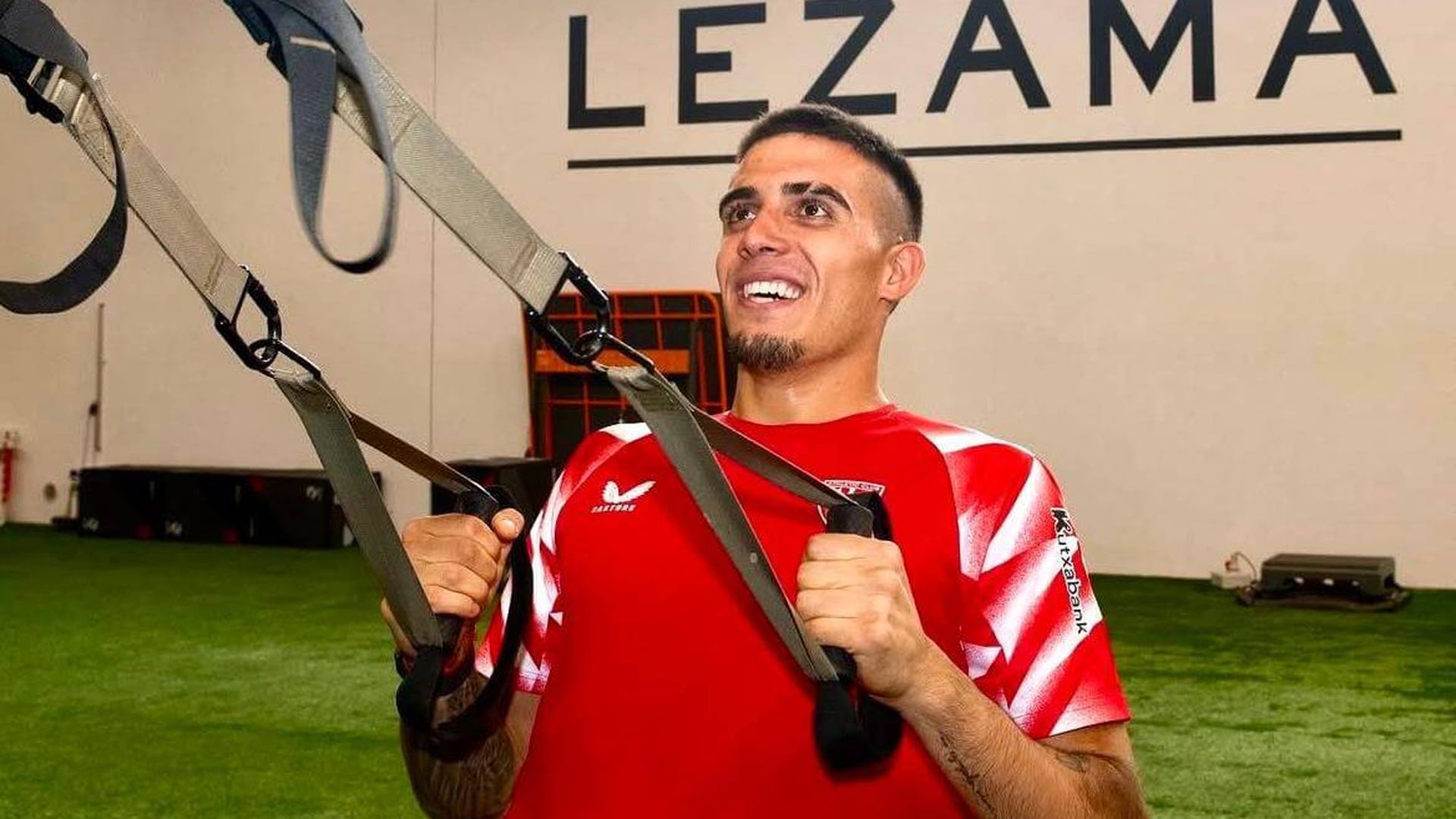Álex Padilla, con el Athletic.
