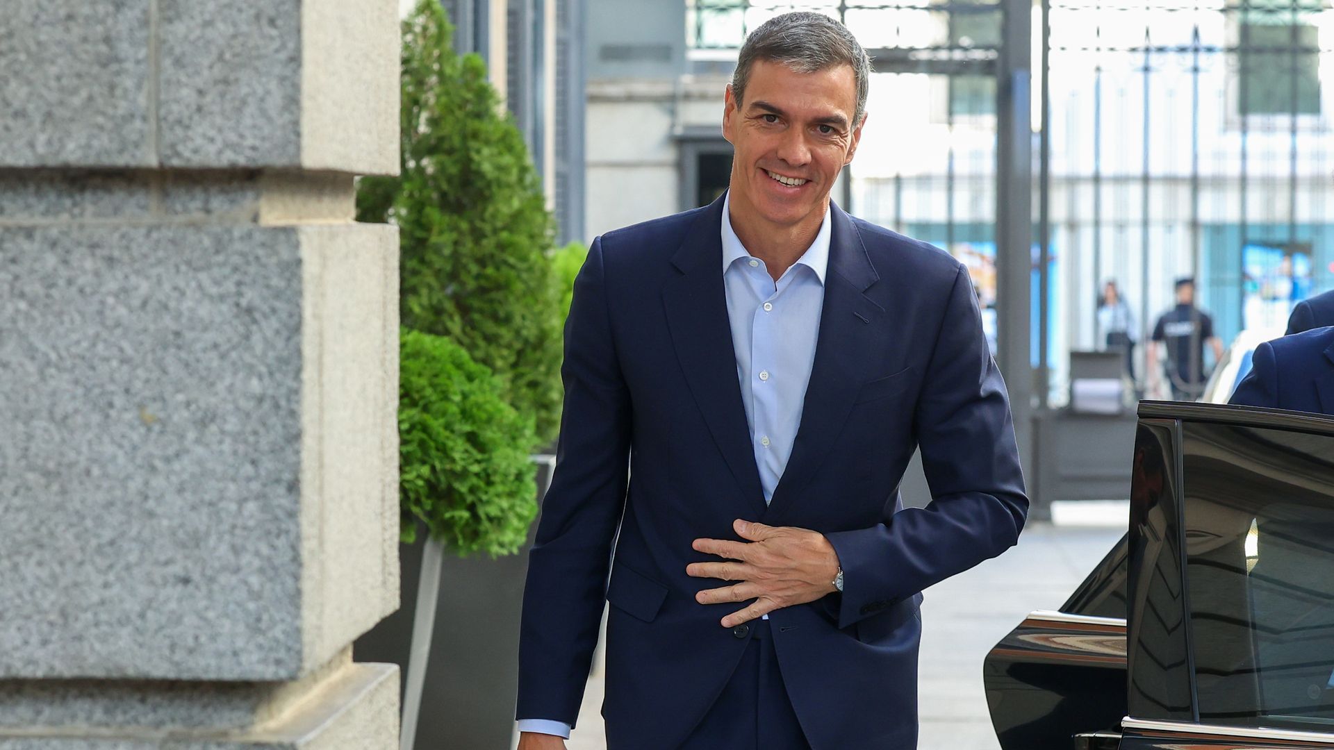 Pedro Sánchez, sin corbata en un acto oficial Pedro Sánchez, sin corbata en un acto oficial