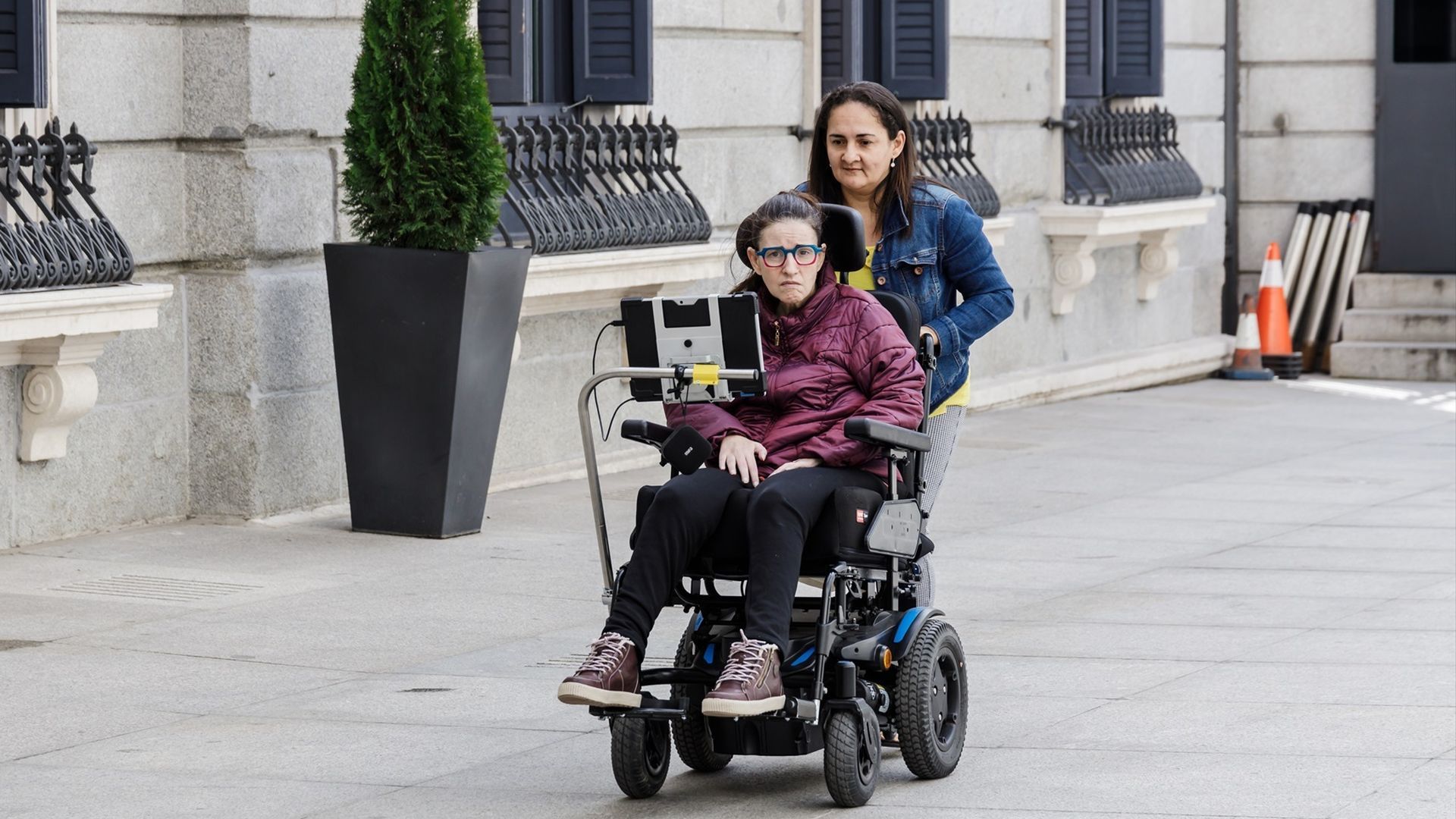Una persona afectada de ELA en Madrid Una persona afectada de ELA en Madrid