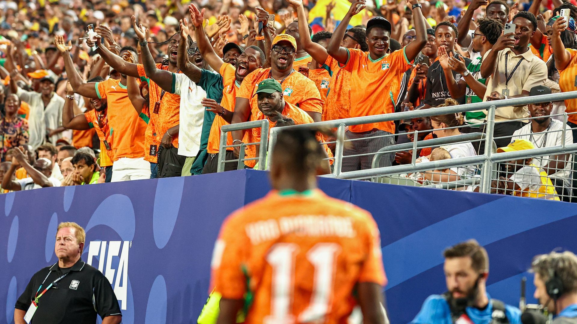 Yan Diomande durante el Costa de Marfil - Ecuador del Mundial 2026