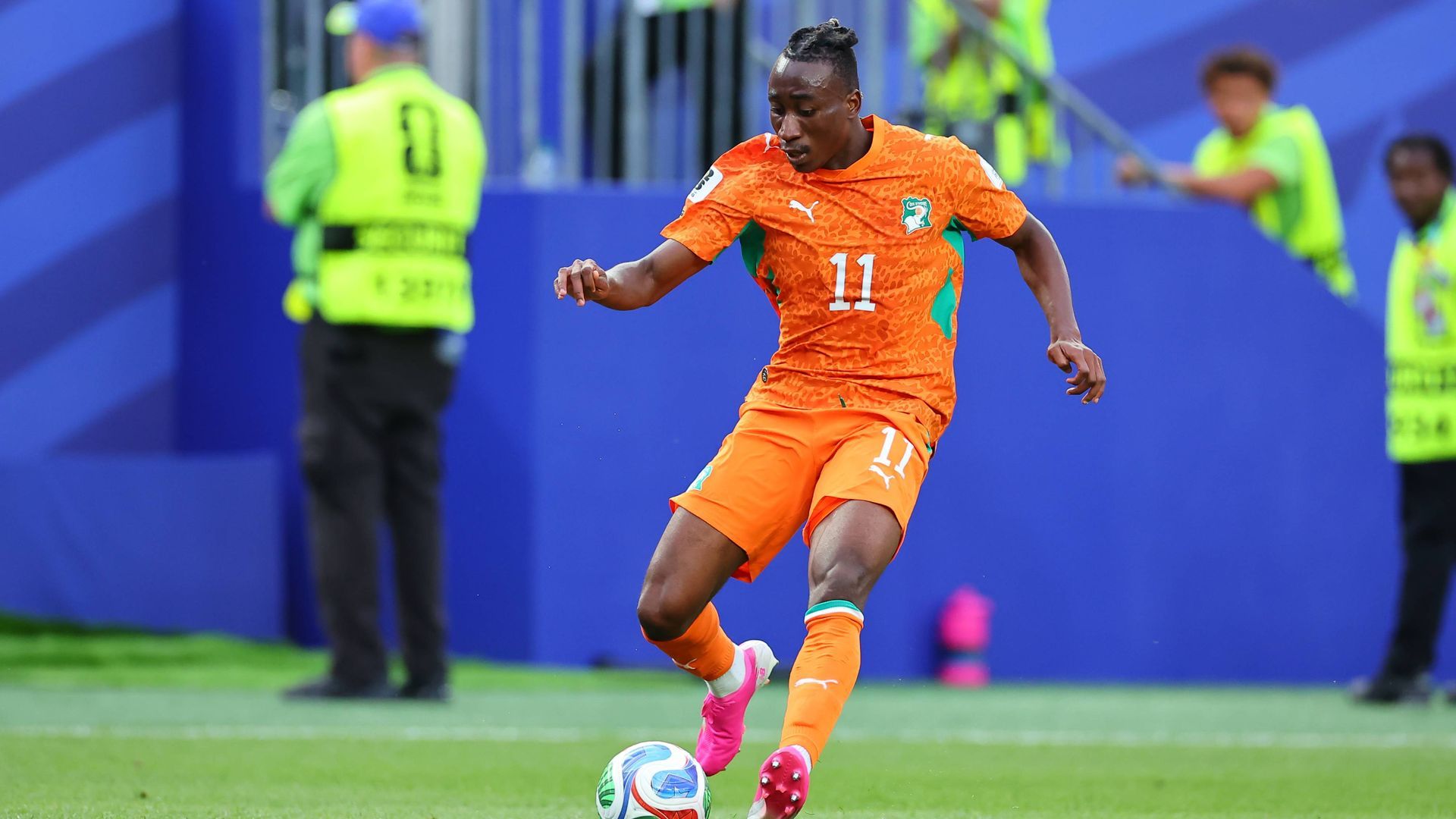 Yan Diomande durante el Costa de Marfil - Ecuador del Mundial 2026