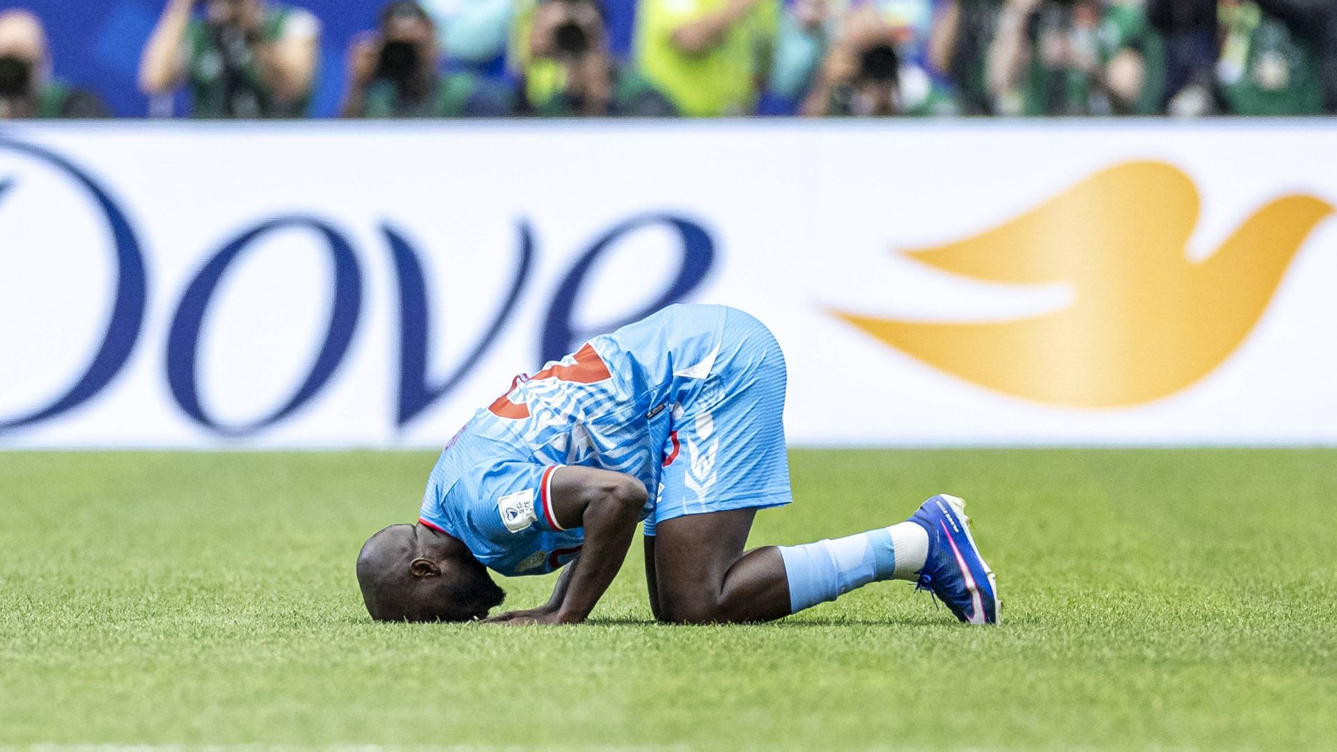 Yoane Wissa después del Portugal - RD Congo del Mundial 2026