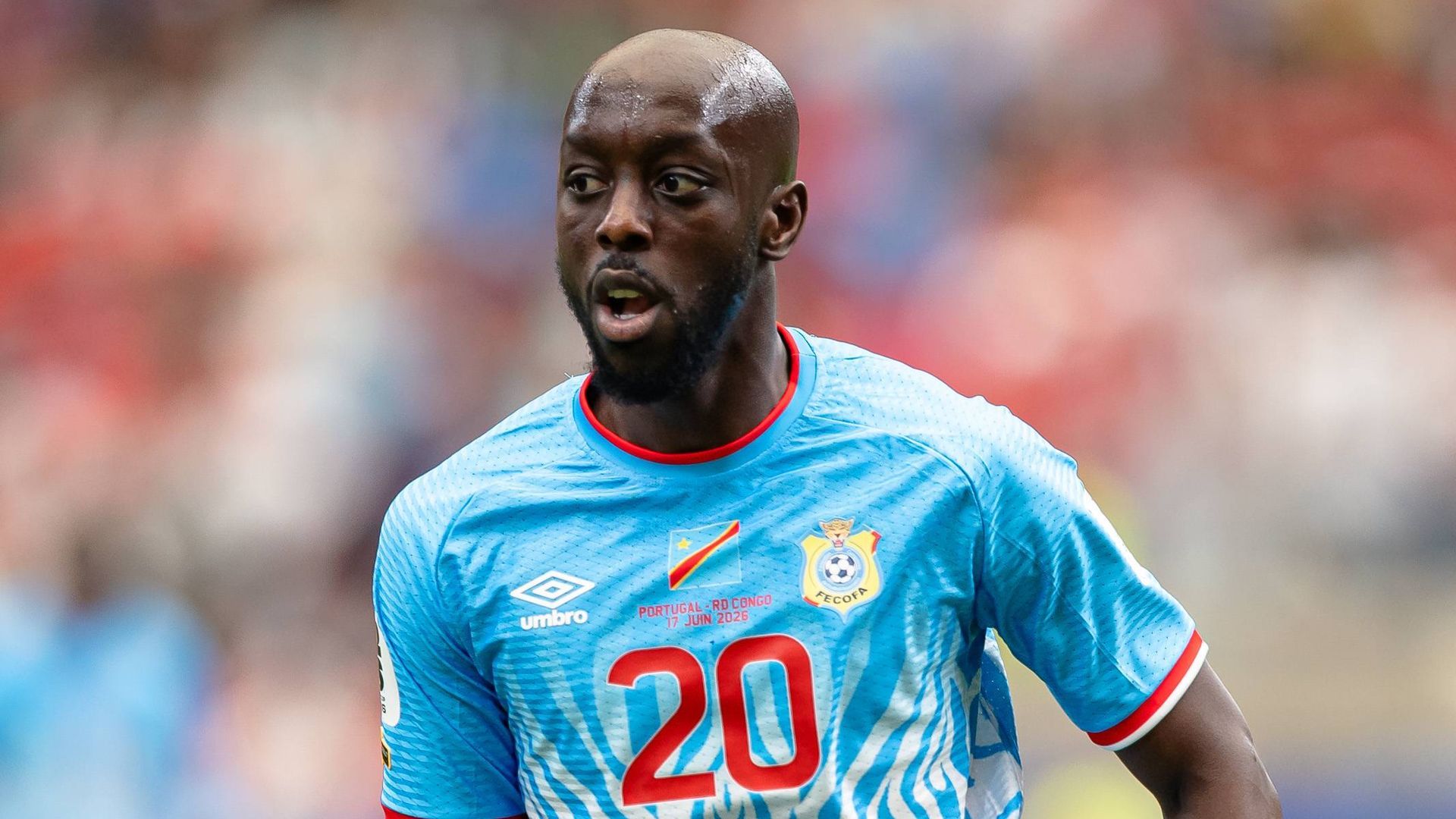 Yoane Wissa durante el Portugal - RD Congo del Mundial 2026 Yoane Wissa durante el Portugal - RD Congo del Mundial 2026
