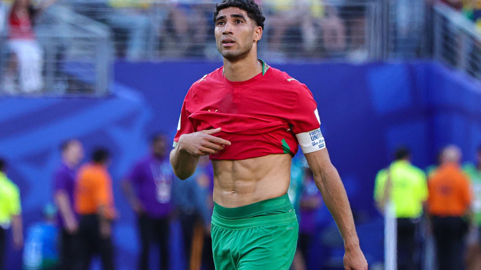 Achraf Hakimi, que niega las acusaciones contra él, ha recibido la noticia mientras disputa el Mundial de Fútbol 2026