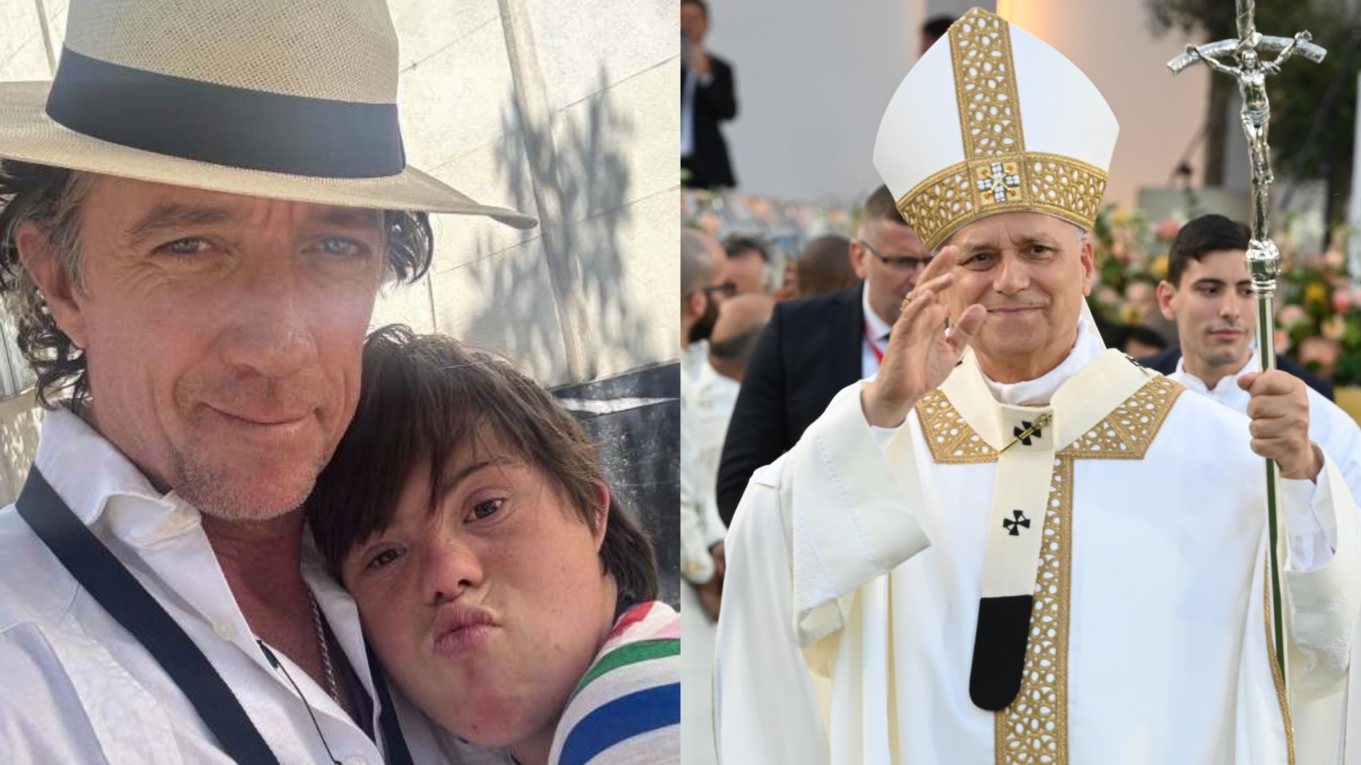 Colate, sobrino de Roscón, también fue a ver al papa al Bernabéu Colate, sobrino de Roscón, también fue a ver al papa al Bernabéu