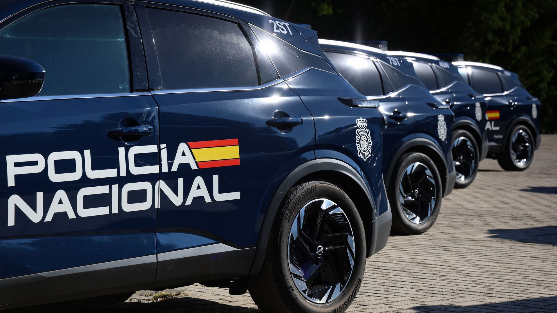 Imagen de archivo de varios coches de la Policía Nacional Imagen de archivo de varios coches de la Policía Nacional