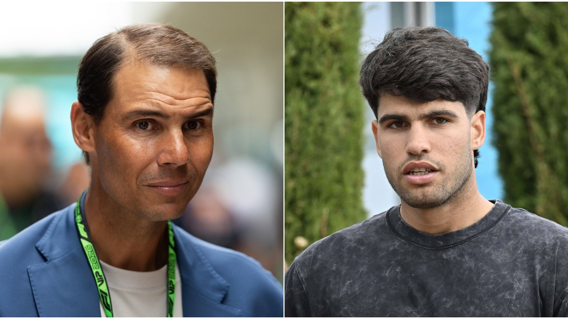 Rafael Nadal y Carlos Alcaraz