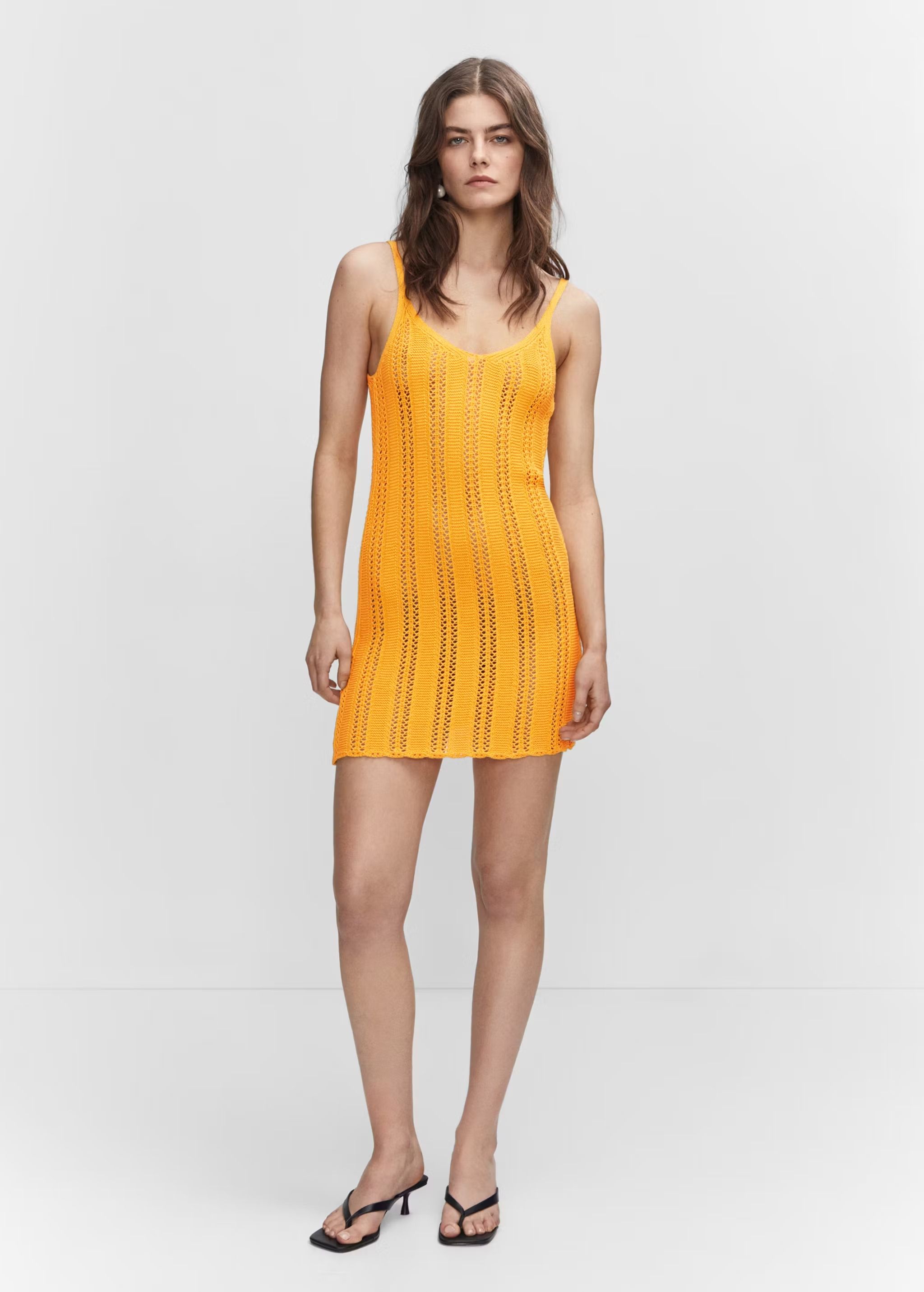 Vestido de tirantes de Mango