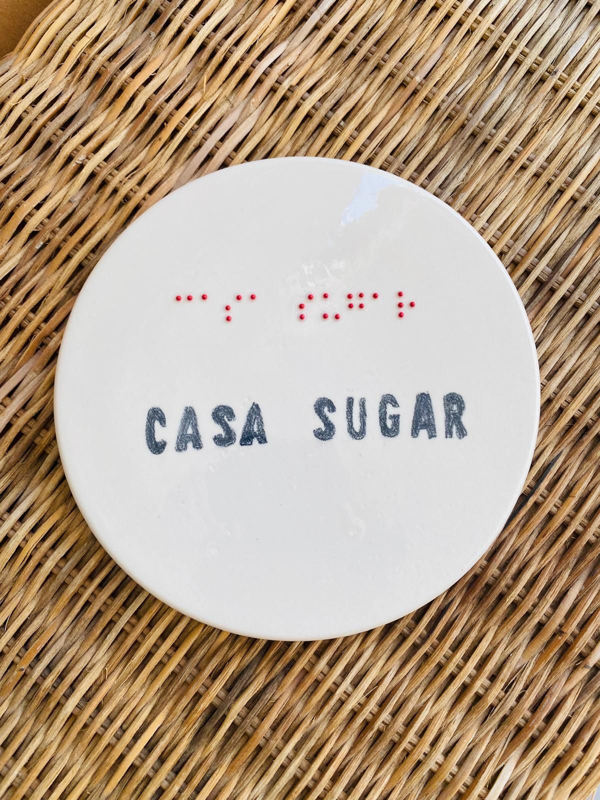 Una de sus piezas artesanales