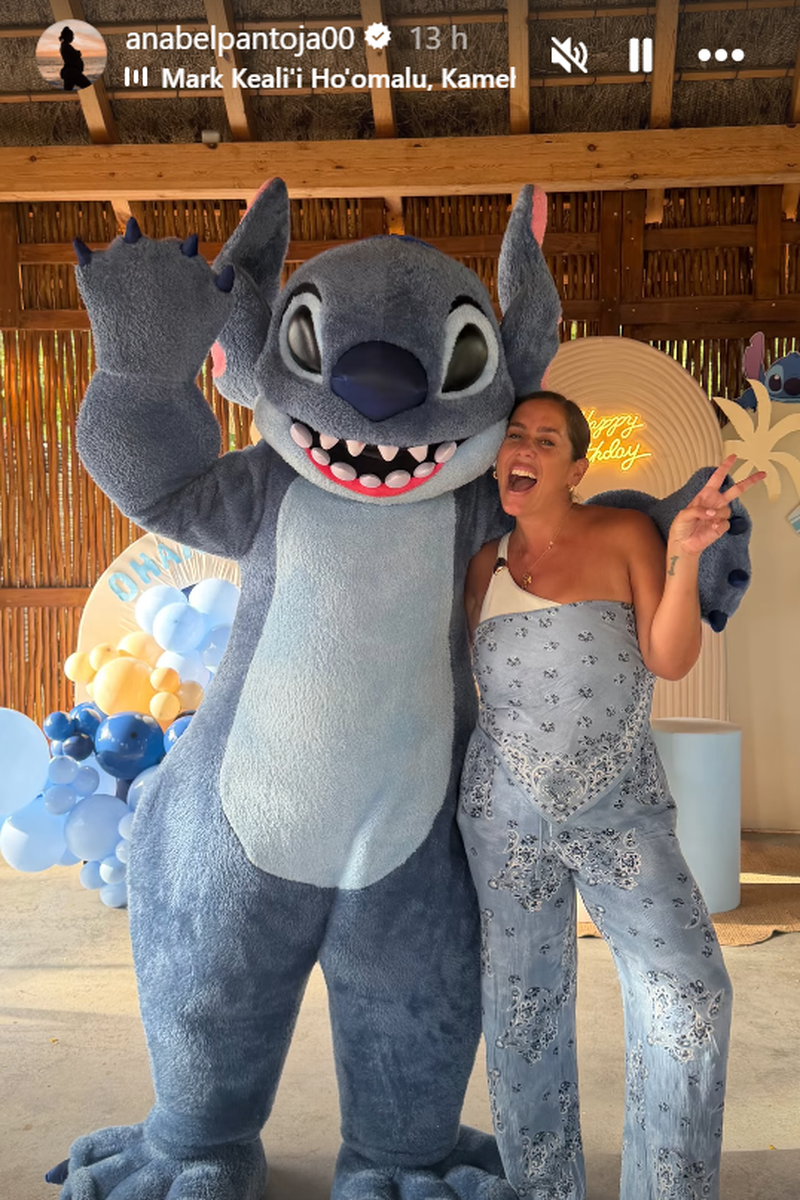 Anabel Pantoja en el cumpleaños de Cairo