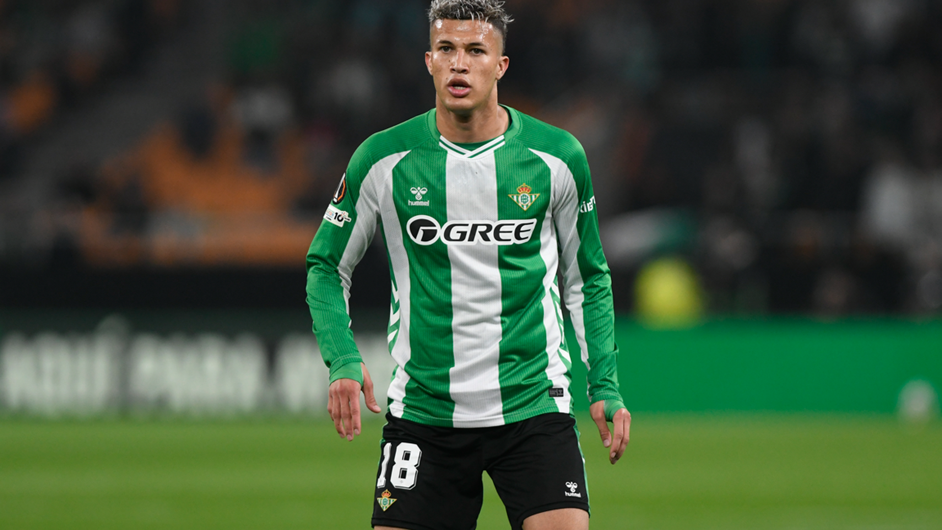 Nelson Deossa, durante un partido del Betis