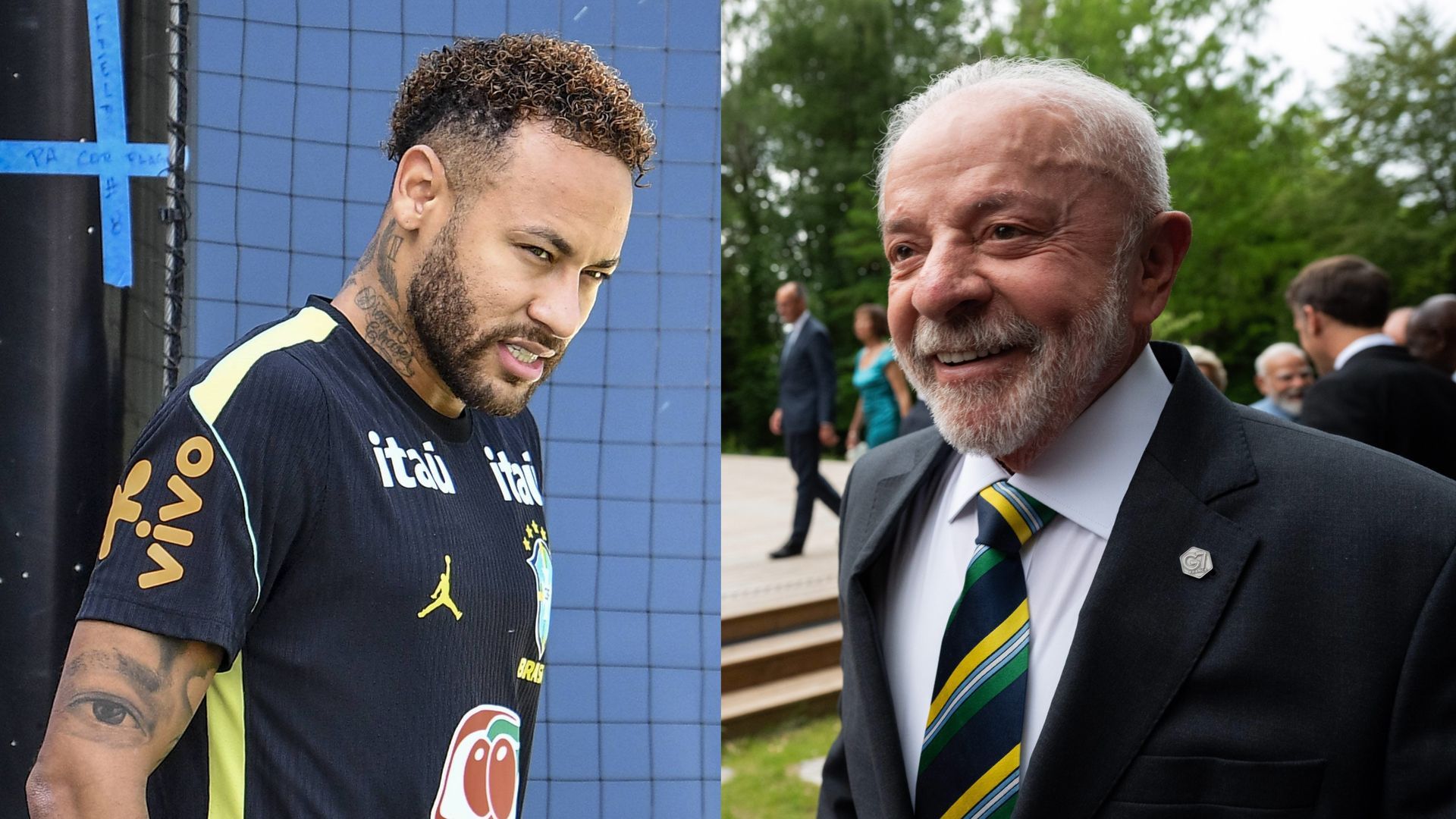 Neymar y Lula da Silva Neymar y Lula da Silva