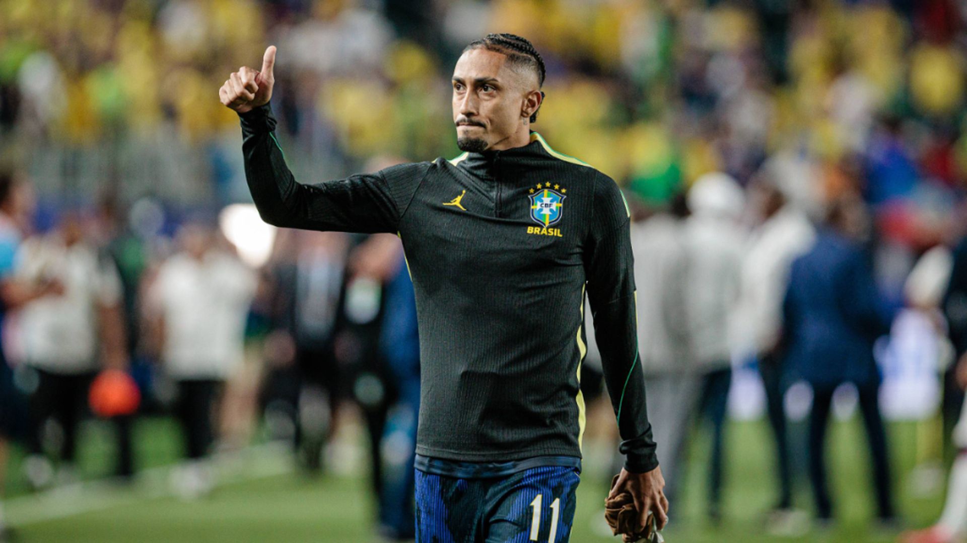 Raphinha, ante Paraguay