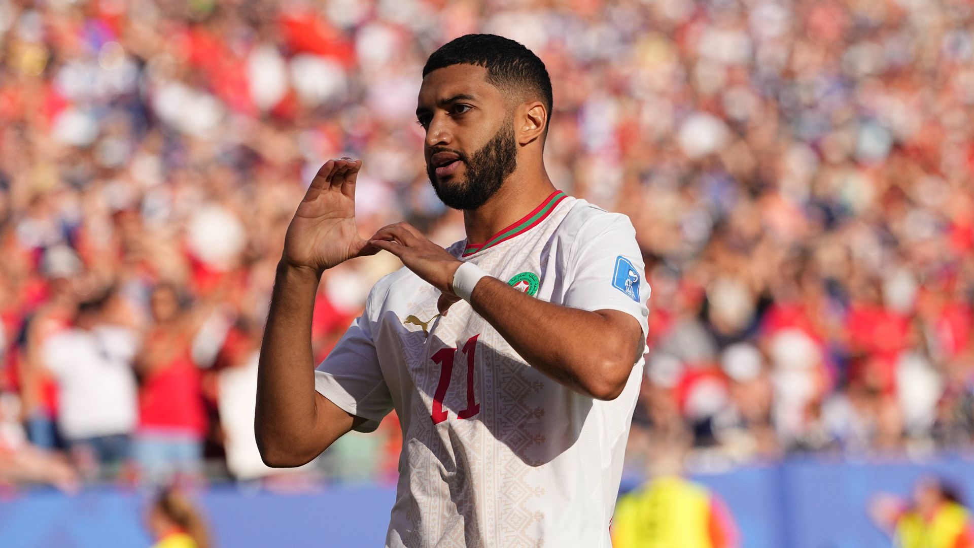 Saibari celebra su gol ante Escocia