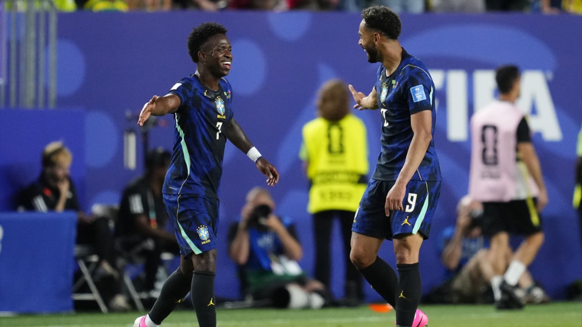 Vinicius y Cunha, en el Brasil-Haití Vinicius y Cunha, en el Brasil-Haití