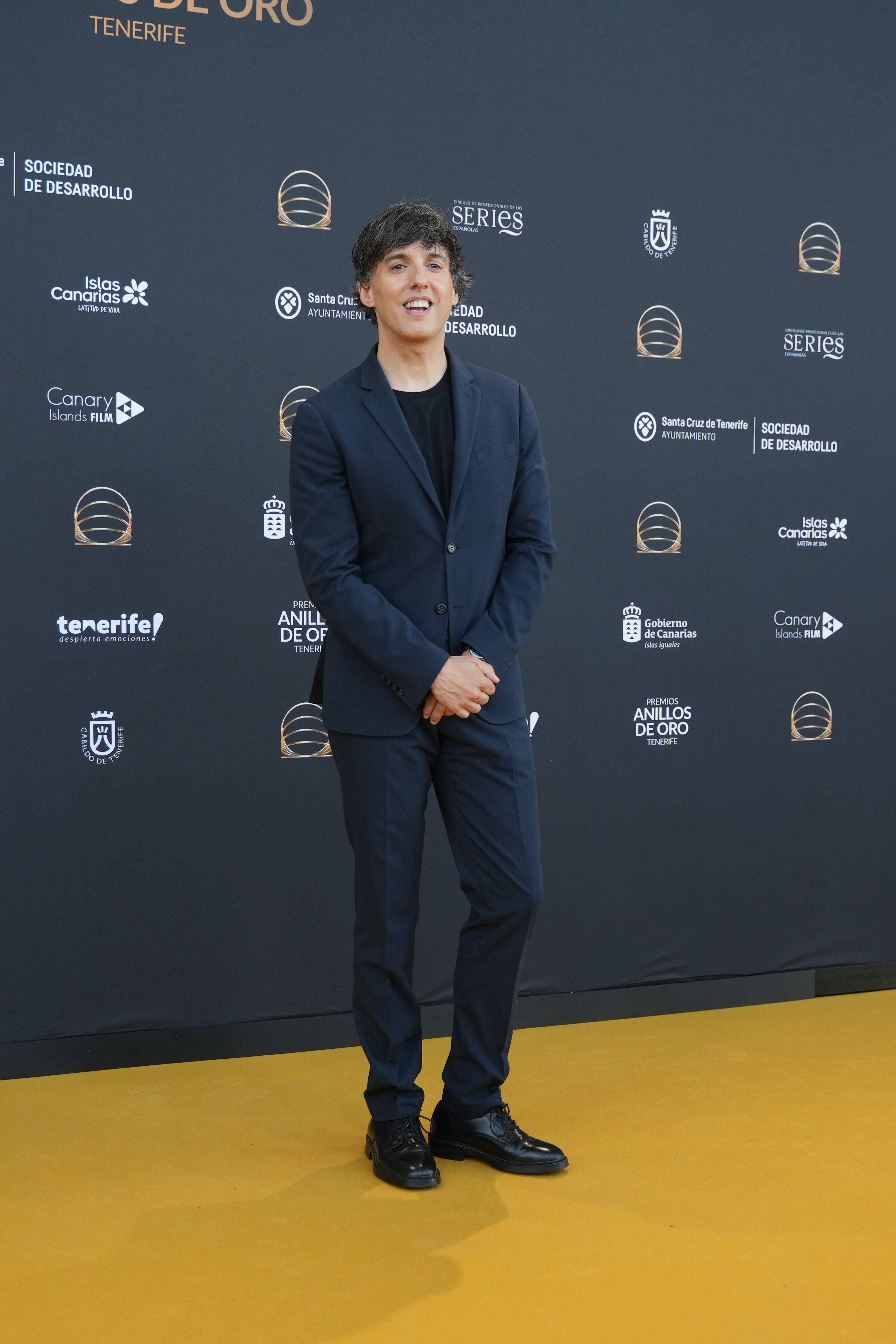 Diego San José, en el photocall de la primera edición de los Premios Anillos de Oro