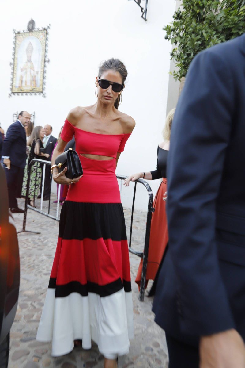 Inés Domecq en la boda