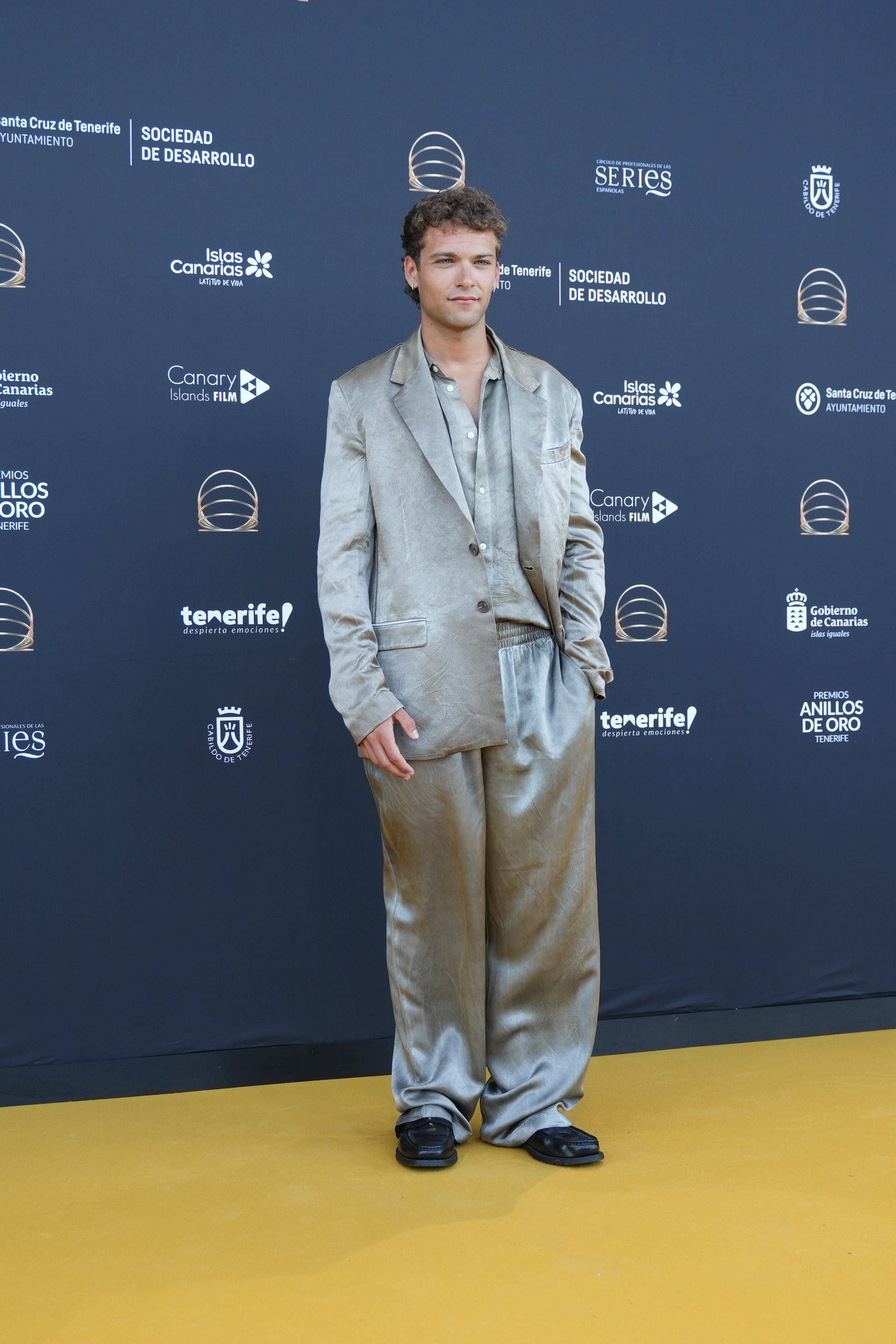 Jon Lukas, en el photocall de la primera edición de los Premios Anillos de Oro