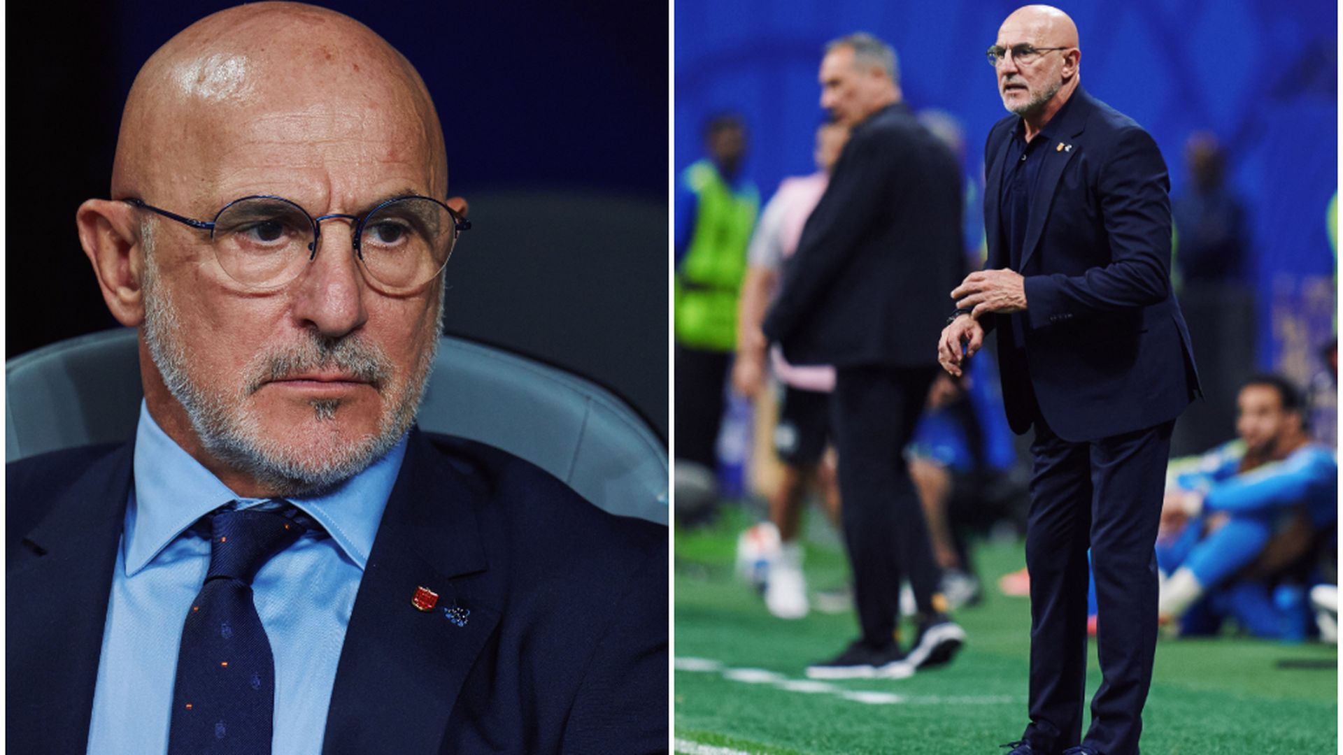 Luis de la Fuente cambia de look en el partido ante Arabia Saudita Luis de la Fuente cambia de look en el partido ante Arabia Saudita