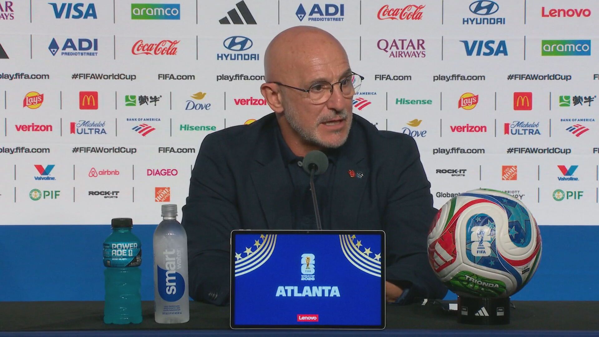 Luis de la Fuente, en rueda de prensa