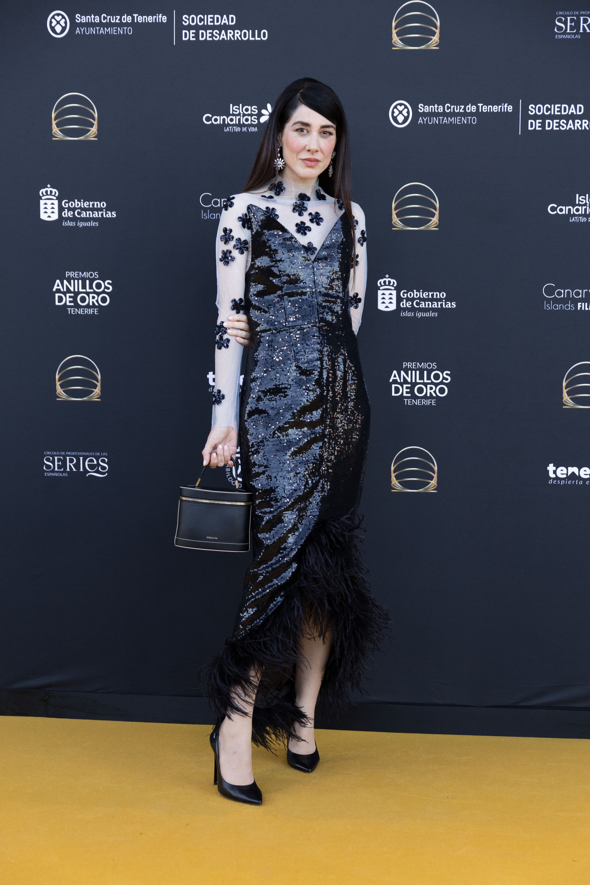 Natlia Ferviú, en el photocall de la primera edición de los Premios Anillos de Oro