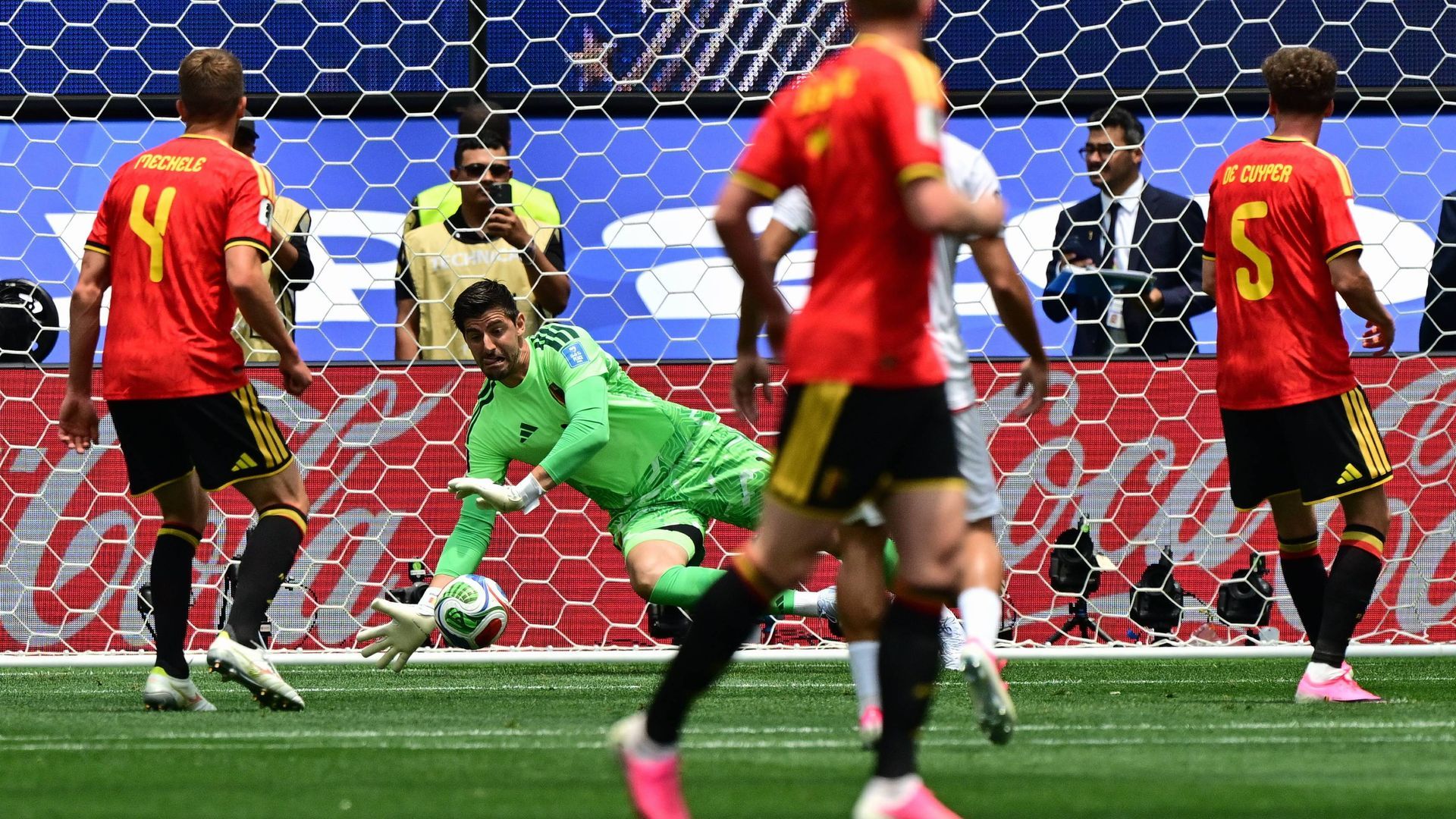 Thibaut Coirtois, en el Bélgica-Irán Thibaut Coirtois, en el Bélgica-Irán