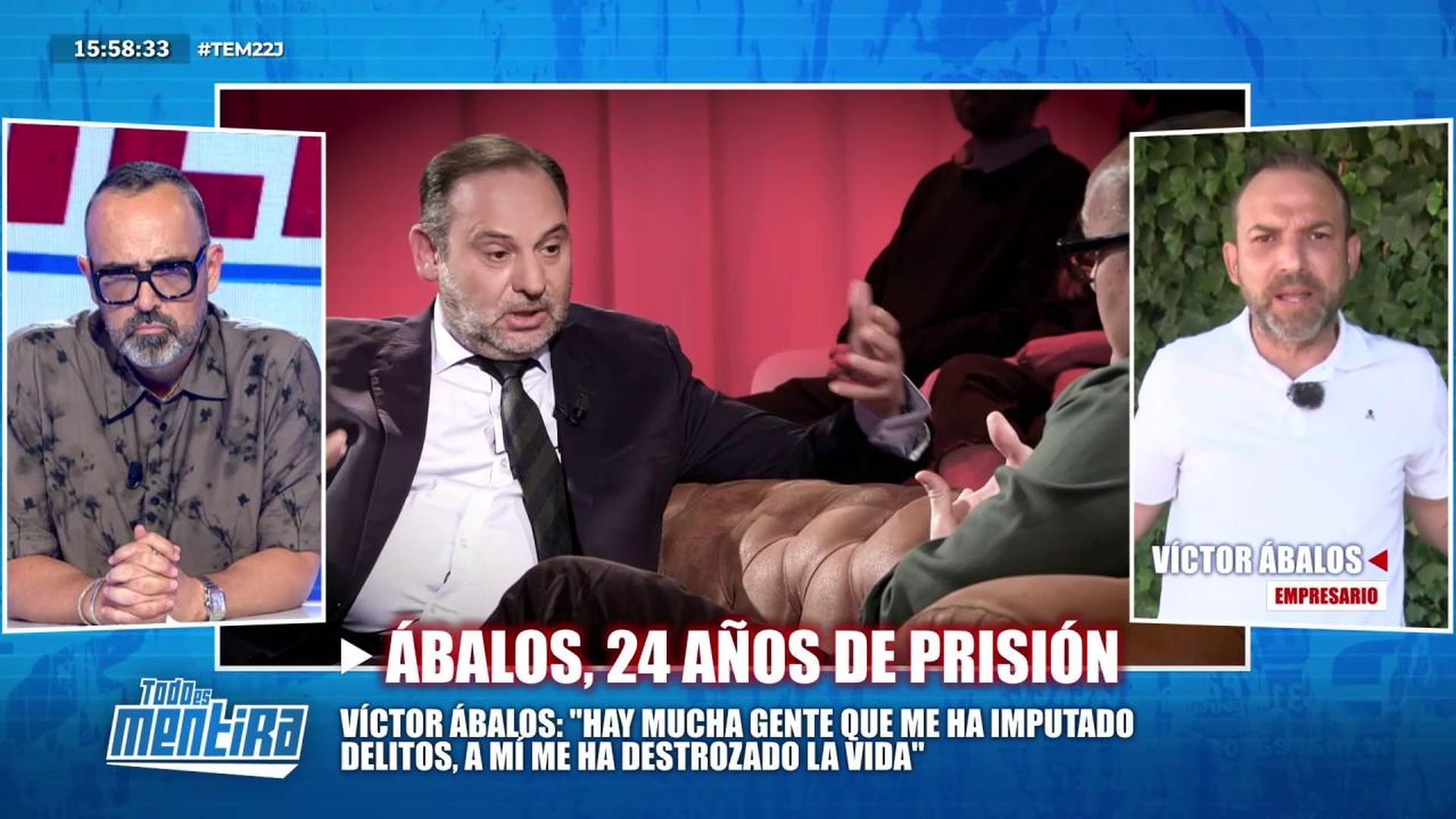 Víctor Ábalos da detalles de la conversación que ha tenido con su padre tras conocer la condena: "No hay justicia"