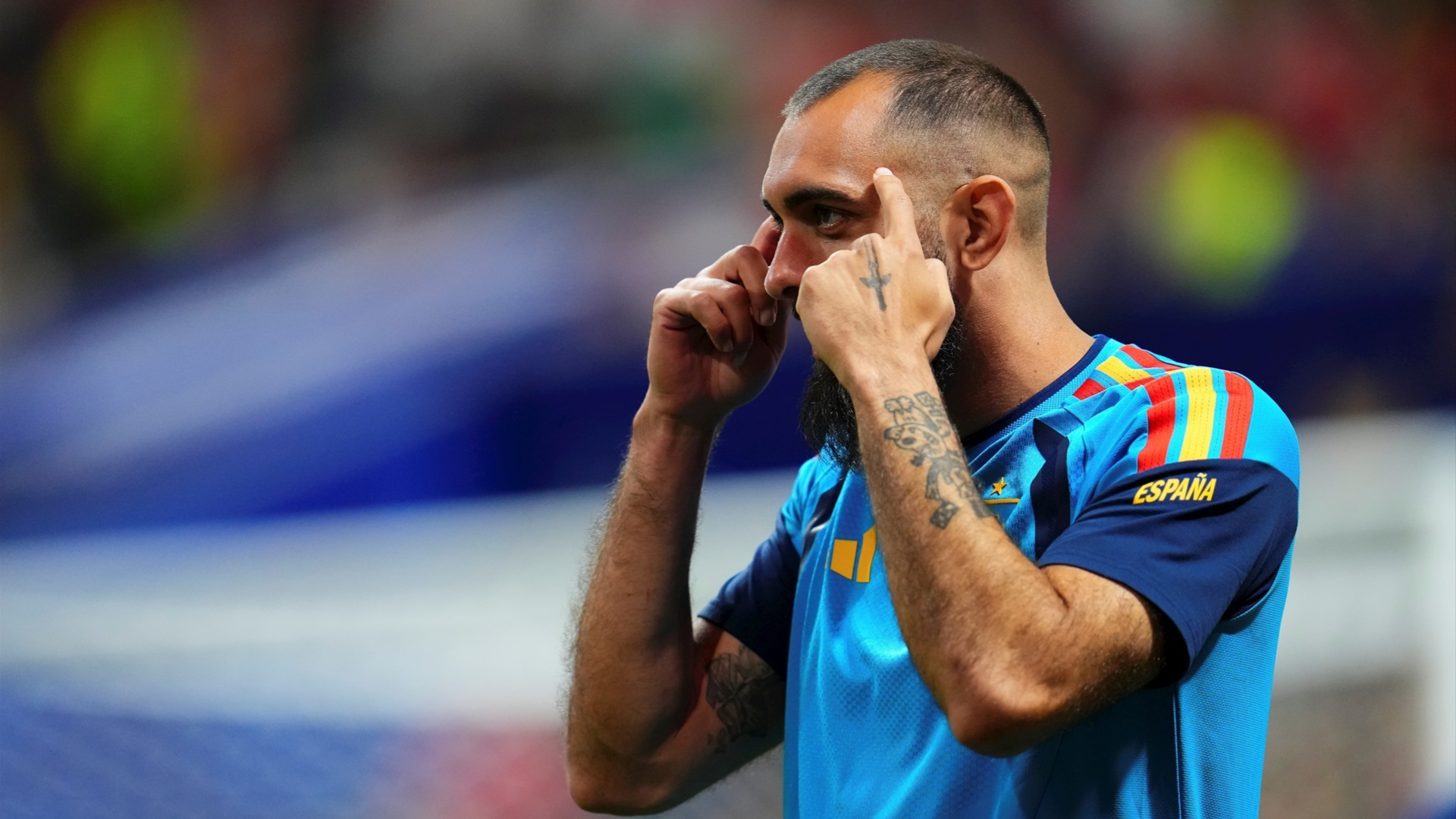 Borja Iglesias, durante el Mundial