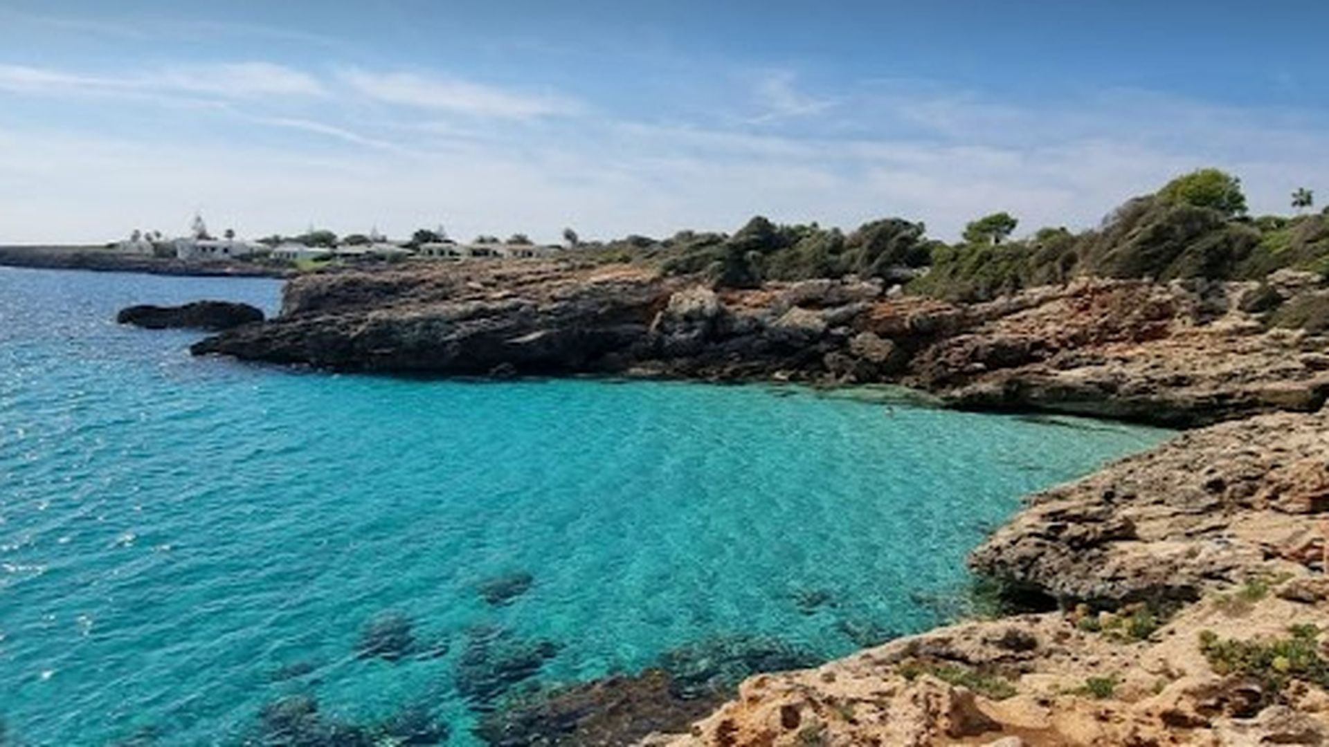 Caló de Blanc de Sant Lluís, en Menorca