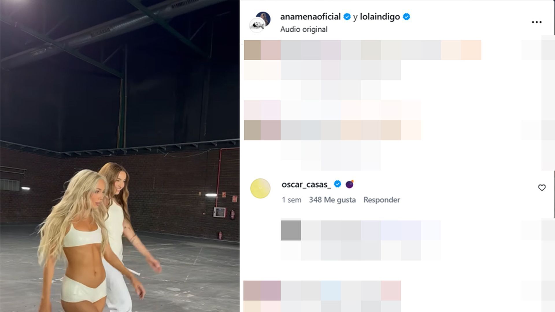 El comentario de Óscar Casas a Ana Mena hace unos días