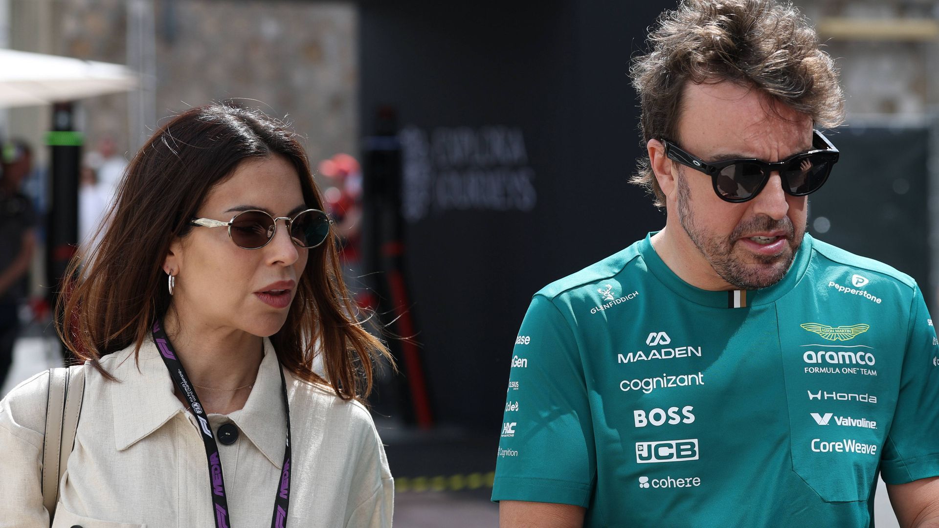 Fernando Alonso y Melissa Jiménez Fernando Alonso y Melissa Jiménez