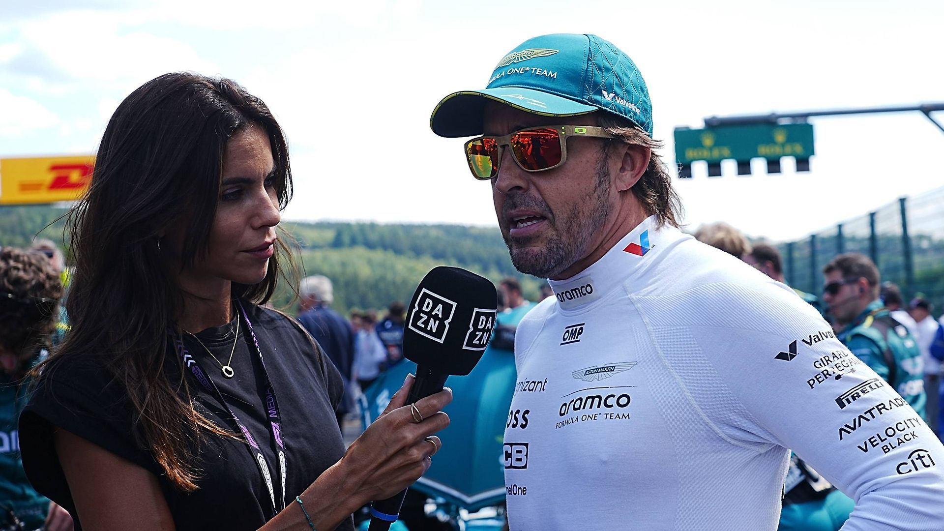Fernando Alonso y Melissa Jiménez Fernando Alonso y Melissa Jiménez