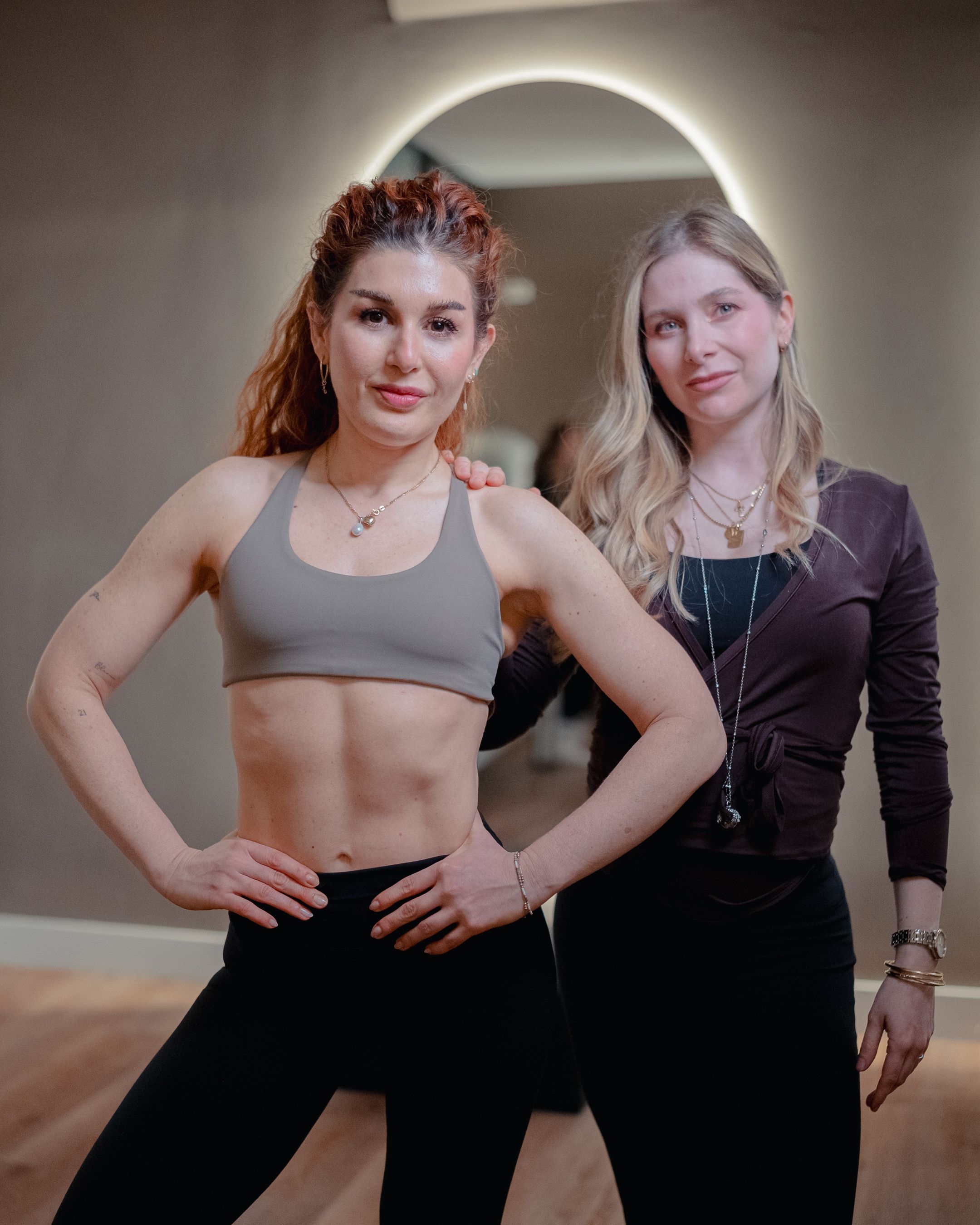 Giulia y Flavia del Mastro, fundadoras del centro de pilates Sistribe