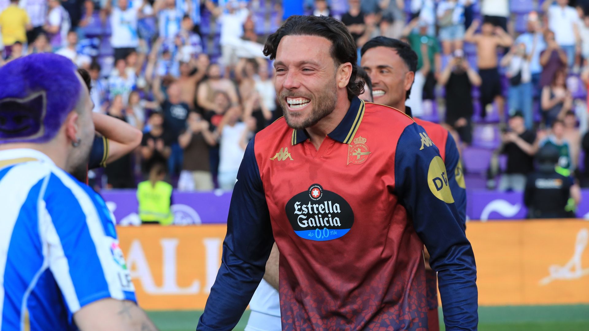 José Ángel, durante el Valladolid - Dépor.