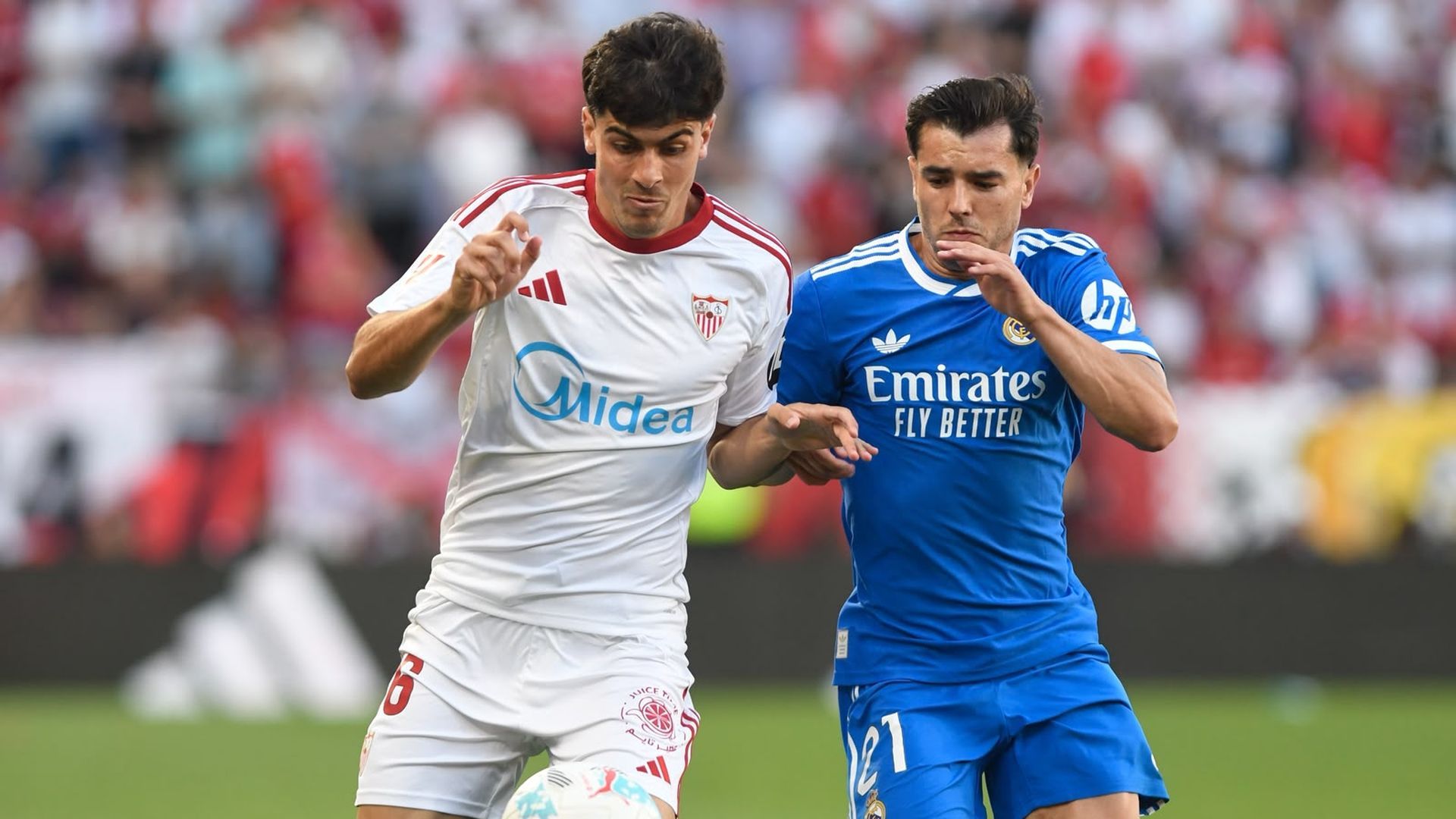Juanlu y Brahim, en el Sevilla - Real Madrid