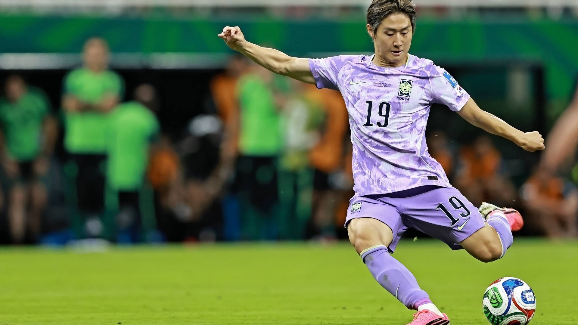 Kang In Lee, en un partido de Corea del Sur