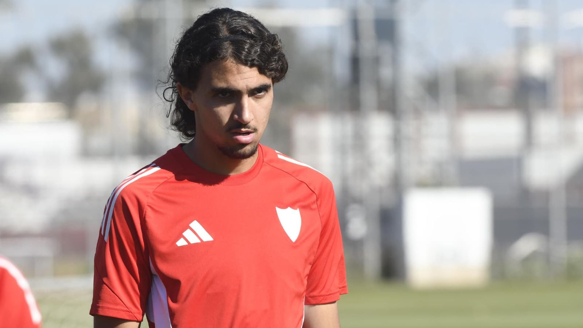 Nico Guillén, en el entrenamiento del Sevilla de este miércoles Nico Guillén, en el entrenamiento del Sevilla de este miércoles