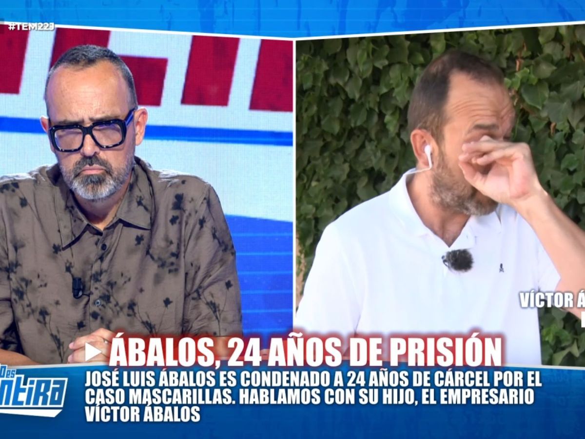 Víctor Ábalos, visiblemente afectado por la sentencia de su padre, lanza  una denuncia personal: "Me han reventado la vida"