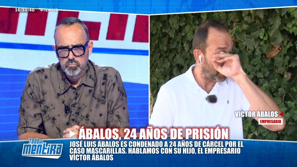 Víctor Ábalos, visiblemente afectado por la sentencia de su padre, señala en exclusiva al responsable de la campaña en su contra: "Me han reventado la vida"