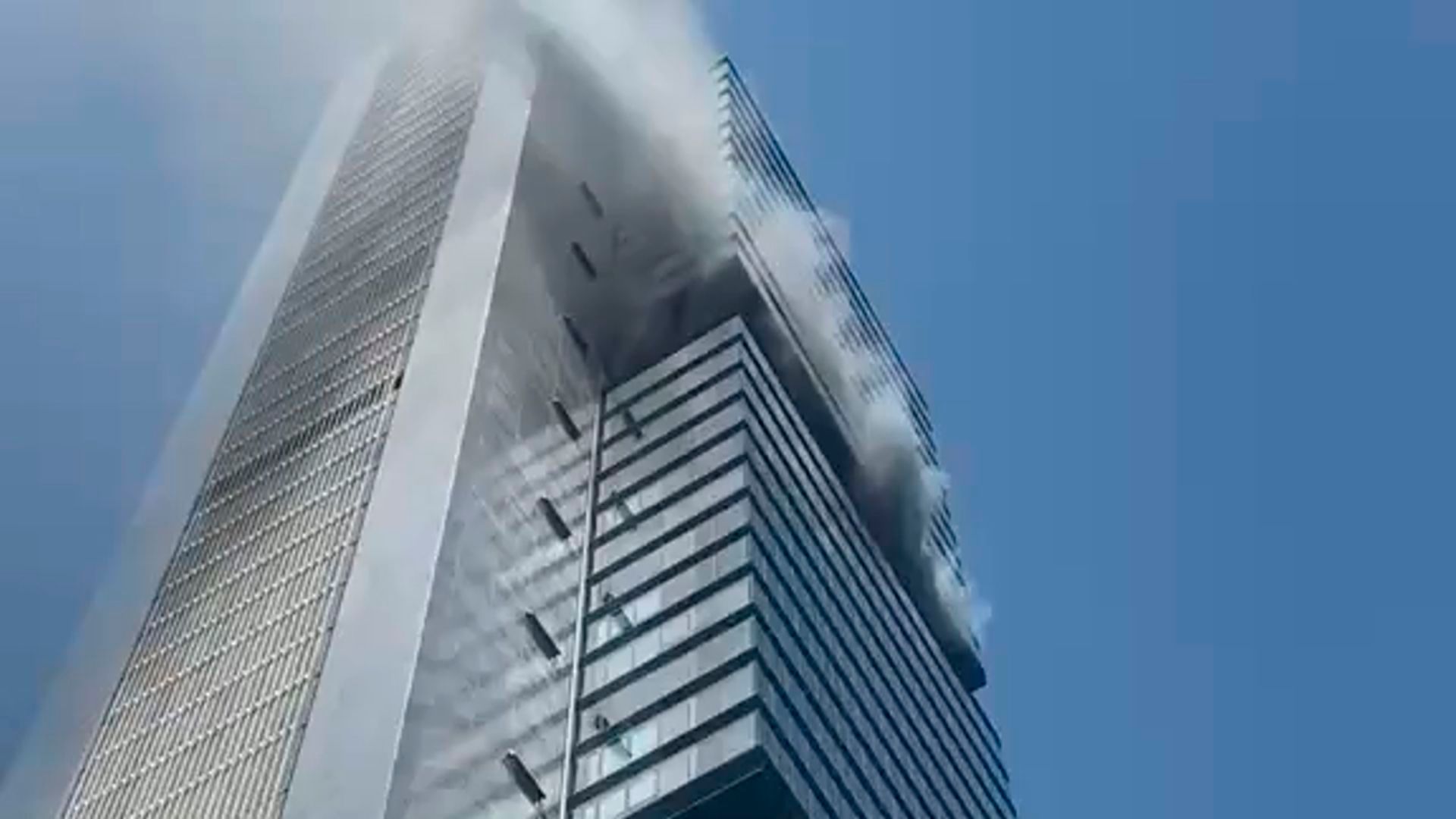 El incendio en la torre Moeve de Madrid