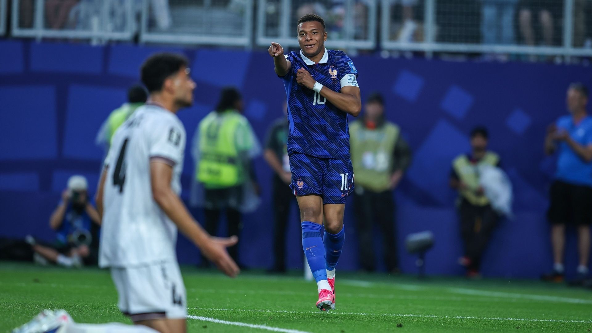 Kylian Mbappé en el partido contra Irak en el Mundial 2026 Kylian Mbappé en el partido contra Irak en el Mundial 2026