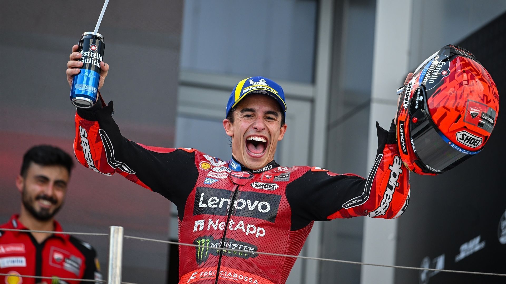 Marc Márquez celebrando una victoria esta temporada Marc Márquez celebrando una victoria esta temporada