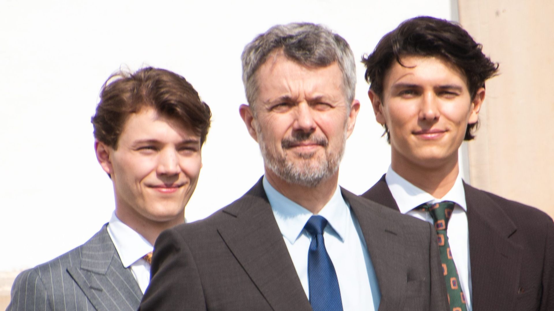 Nicolás de Dinamarca, su hermano y el Federico en una imagen de archivo