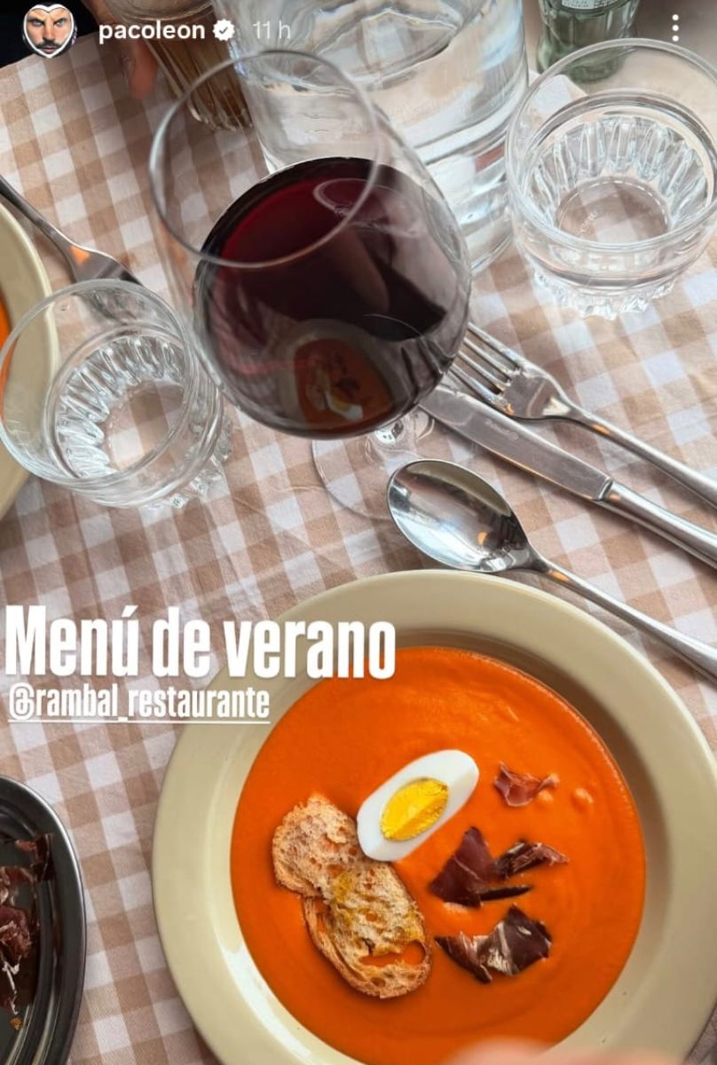 Paco León recomienda el menú de verano de Rambal