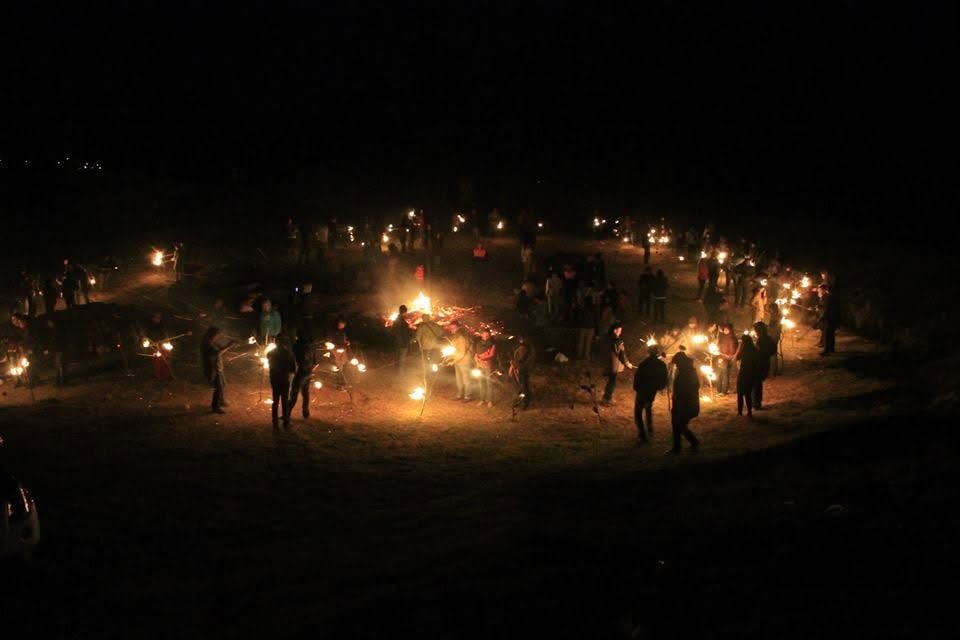 Ritual celebrado un año en el yacimiento