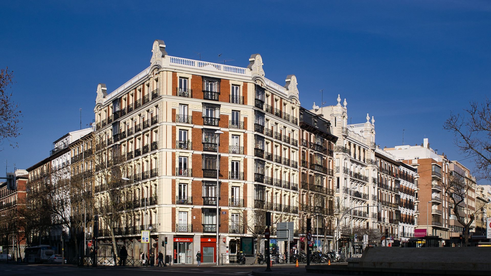 Un edificio de viviendas en Madrid