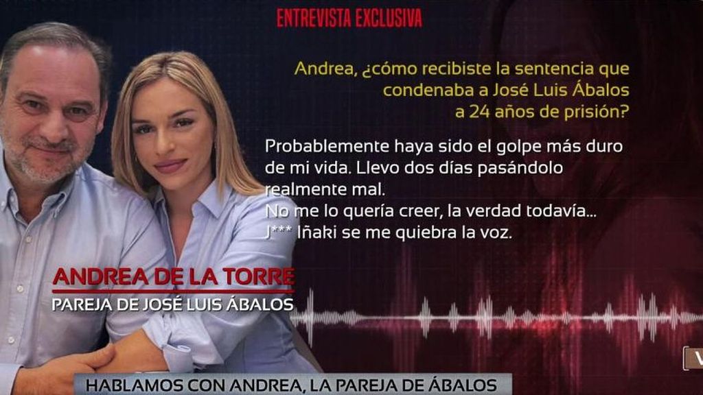 Exclusiva | Andrea de la Torre, la pareja de Ábalos, califica de "excesiva" la condena al exministro: "No termino de asumirlo"