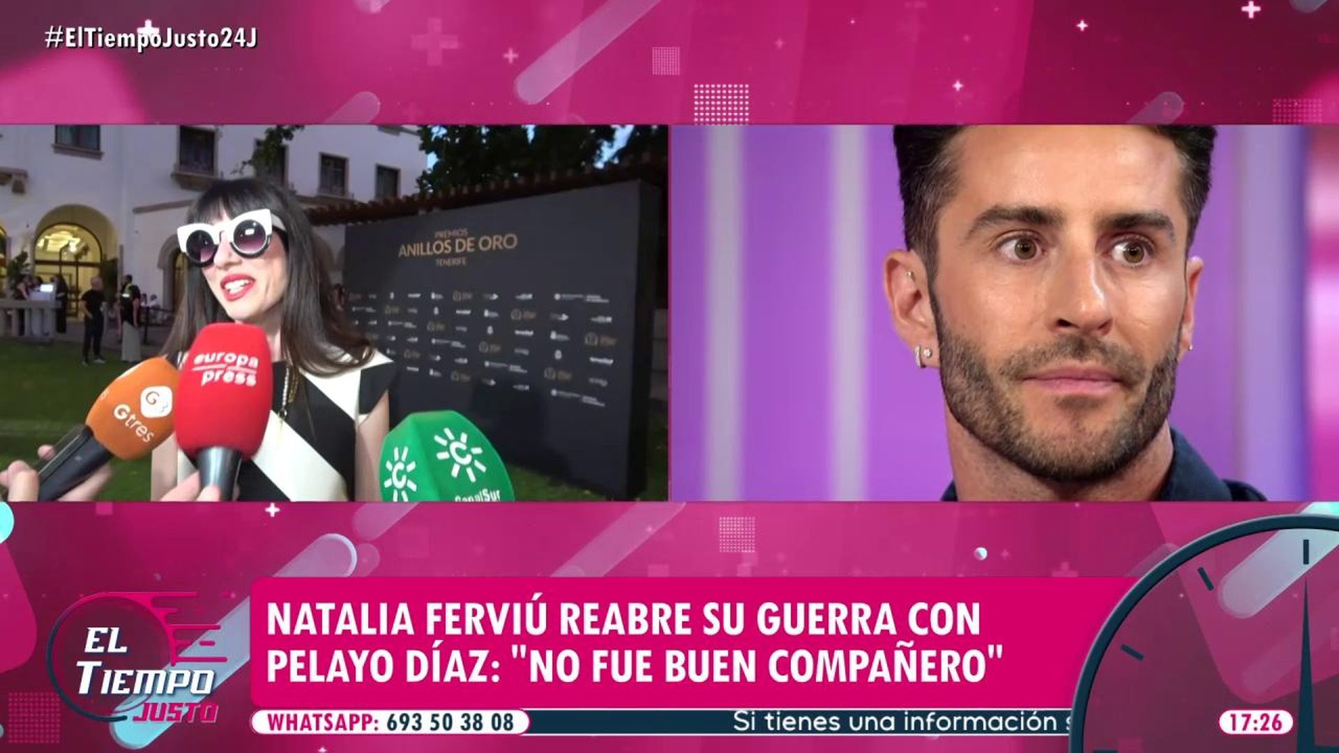 Pelayo Díaz contraataca tras las duras palabras de su examiga Natalia Ferviú: "Estas declaraciones son de mala compañera"