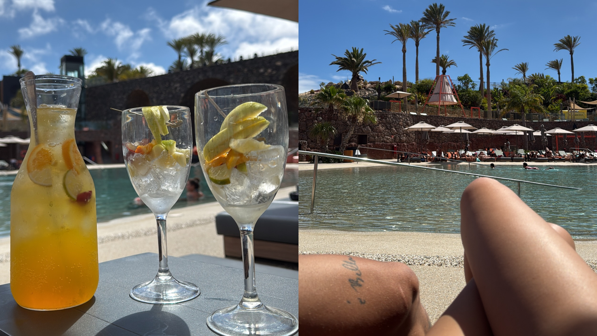 Adara y Vicente disfrutando en Fuerteventura