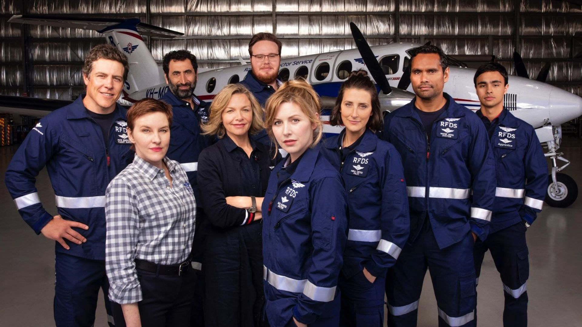 El elenco de 'RFDS: médicos en el aire'